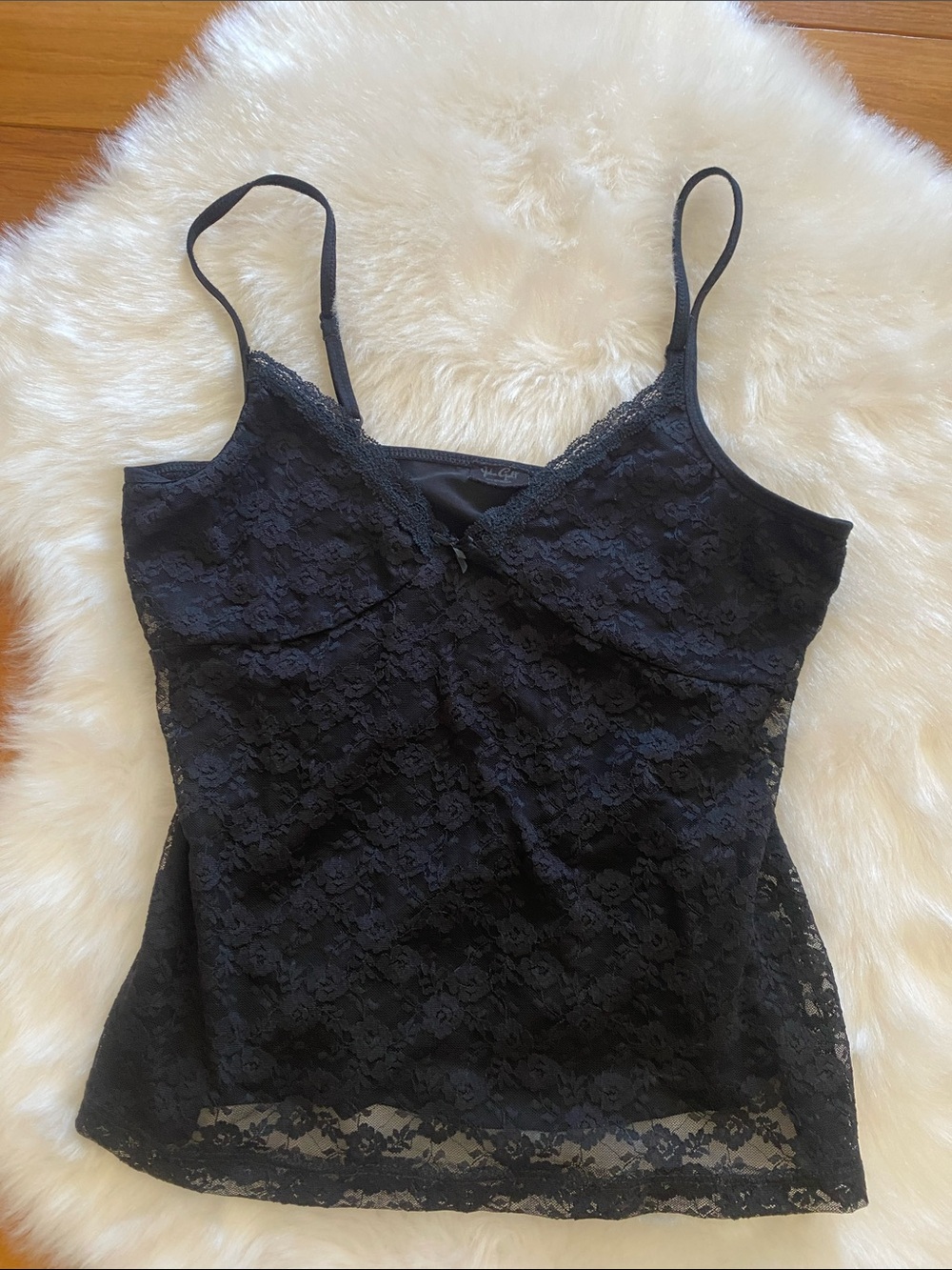 Brandy Melville Black Lace Camisole with Thin Straps